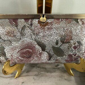 Patricia Nash Cracked Rose Leather Wallet